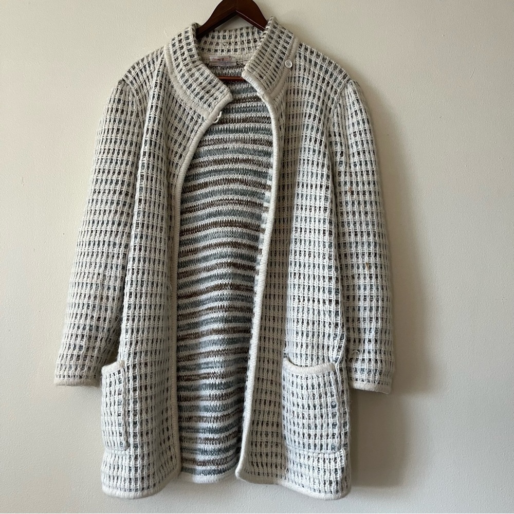 Vintage Retro Marella Chunky Knit Open Sweater Cottagecore Grandmacore Small
